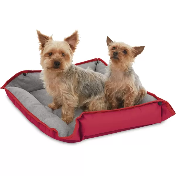 BLACK+DECKER Large Dog 4 in 1 Snap Pet Bed, Low Profile, Sofa Cover, Mat, Crate Liner, Soft Breathable Pet Bed Premium Bedding, 28 in x 24 in, 