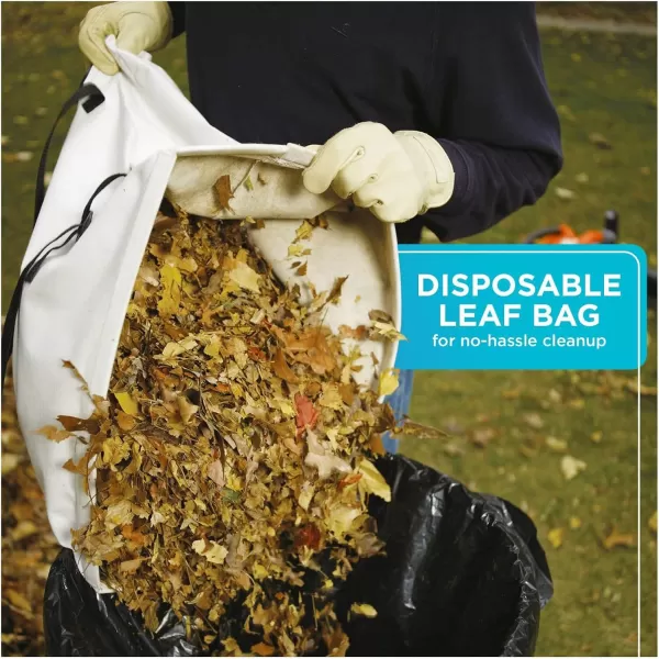 BLACK+DECKER Leaf Blower &amp; Leaf Vacuum, 3-in-1, 12-Amp, 250-MPH, 400-CFM 