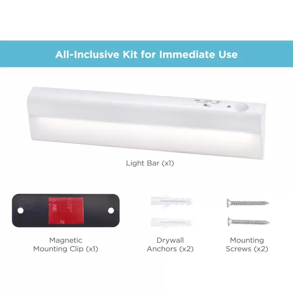 BLACK+DECKER PureOptics Battery-Operated Under Cabinet Light Bar, White