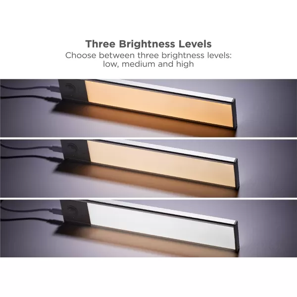BLACK+DECKER Rechargeable Under Cabinet Light Bar, Silver