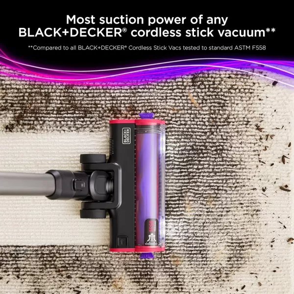 BLACK+DECKER SUMMITSERIES Select Cordless Stick Vacuum Cleaner for Pets with Powered Pet Hair Brush, LED Floor Lights, Lightweight, Portable 