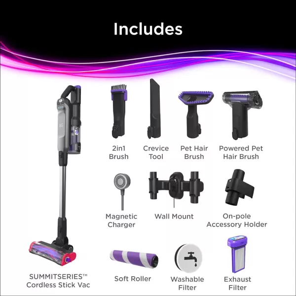BLACK+DECKER SUMMITSERIES Select Cordless Stick Vacuum Cleaner for Pets with Powered Pet Hair Brush, LED Floor Lights, Lightweight, Portable 