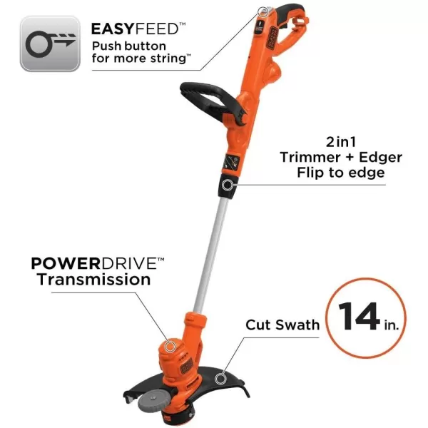BLACK+DECKER String Trimmer, Electric, 14-Inch 