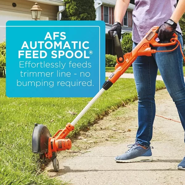BLACK+DECKER String Trimmer with Auto Feed, Electric, 6.5-Amp, 14-Inch 