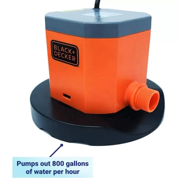 BLACK+DECKER Swimming Pool Cover Pump, 1500 GPH Manual