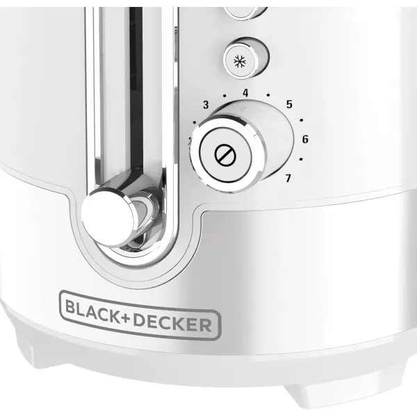 BLACK+DECKER TR2200WSD Applica/spectrum Brands Tr2200swd White 2 Slice Toaster, Medium, 