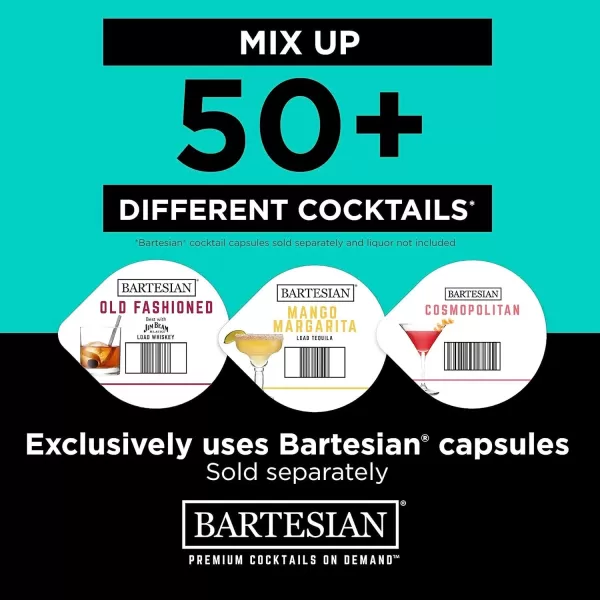 BLACK+DECKER bev by BLACK+DECKER Cordless Cocktail Maker Machine and Drink Maker for Bartesian capsules 