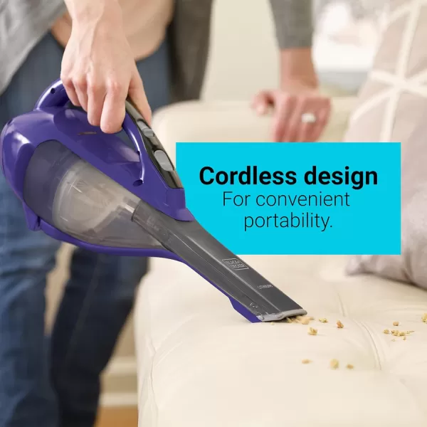BLACK+DECKER dustbuster furbuster AdvancedClean Cordless Pet Handheld Vacuum, Home and Car Vacuum 