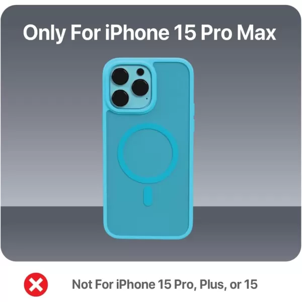 BLACK+DECKER for iPhone 15 Case, Compatible with MagSafe, Shockproof Military-Grade Protection, Magnetic Phone Case for iPhone 15 Pro Max, Blue 