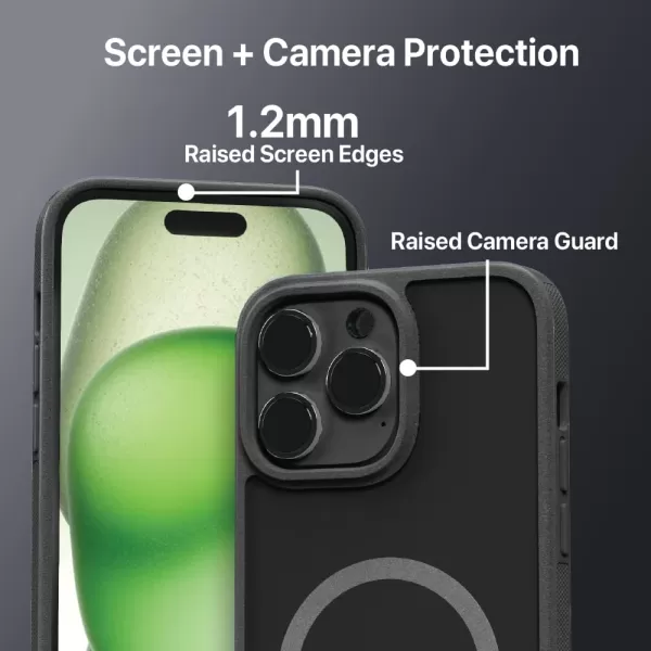 BLACK+DECKER for iPhone 15 Case, Compatible with MagSafe, Shockproof Military-Grade Protection, Magnetic Phone Case for iPhone 15 Pro Max, Blue 
