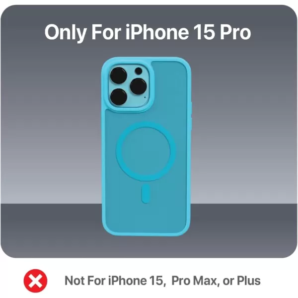 BLACK+DECKER for iPhone 15 Case, Compatible with MagSafe, Shockproof Military-Grade Protection, Magnetic Phone Case for iPhone 15 Pro Max, Blue 