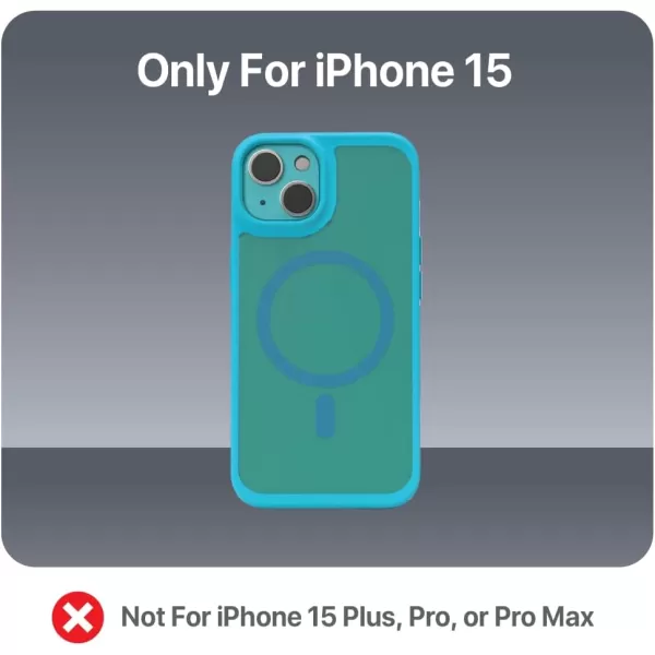 BLACK+DECKER for iPhone 15 Case, Compatible with MagSafe, Shockproof Military-Grade Protection, Magnetic Phone Case for iPhone 15 Pro Max, Blue 