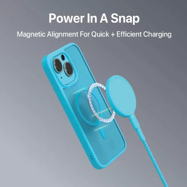 BLACK+DECKER for iPhone 15 Case, Compatible with MagSafe, Shockproof Military-Grade Protection, Magnetic Phone Case for iPhone 15 Pro Max, Blue 