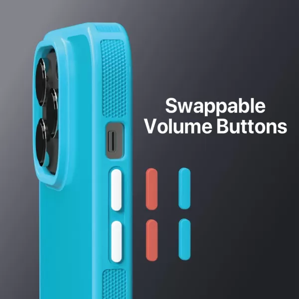 BLACK+DECKER for iPhone 15 Case, Compatible with MagSafe, Shockproof Military-Grade Protection, Magnetic Phone Case for iPhone 15 Pro Max, Blue 