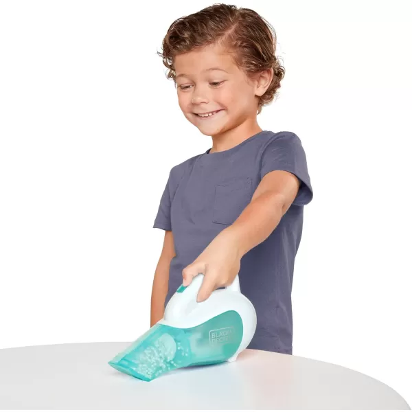 Black + Decker Dustbuster Junior Toy Handheld Vacuum Cleaner with Realistic Action &amp; Sound! Pretend Role Play Toy for Kids with Whirling Beads &amp; Batteries Included [Amazon Exclusive]