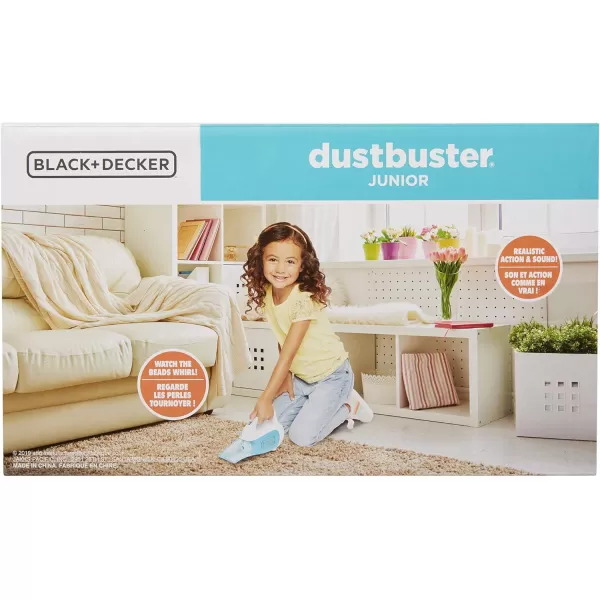 Black + Decker Dustbuster Junior Toy Handheld Vacuum Cleaner with Realistic Action &amp; Sound! Pretend Role Play Toy for Kids with Whirling Beads &amp; Batteries Included [Amazon Exclusive]