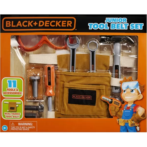 Black &amp; Decker Jr. Tool Belt Set with 11 Tools and Accessories)