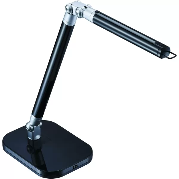 Black and Decker Office LED5ELIGHT-WHTRED PureOptics Exalt Flash 5W Flicker-Free Natural Daylight LED Desk Lamp, 13.5" x 6" x 19", White/Red