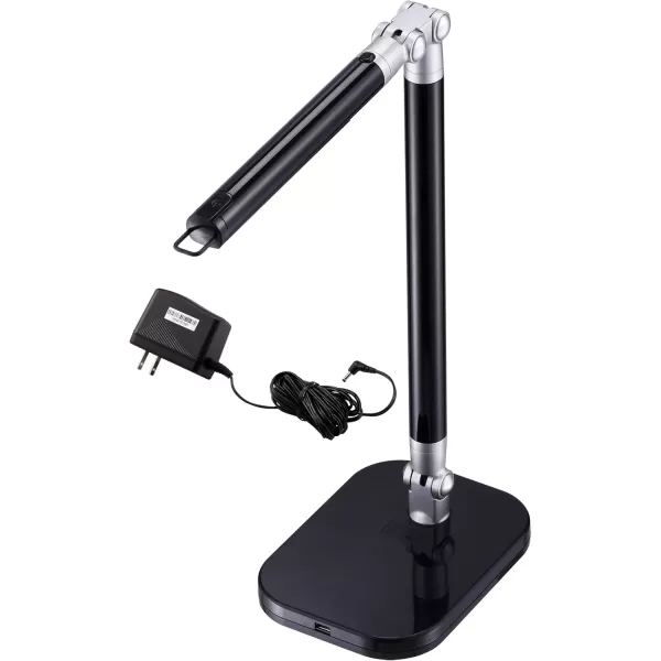 Black and Decker Office LED5ELIGHT-WHTRED PureOptics Exalt Flash 5W Flicker-Free Natural Daylight LED Desk Lamp, 13.5" x 6" x 19", White/Red