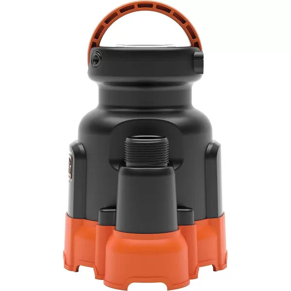 Black+Decker 1/3 HP Submersible Water/Utility Pump, Pumps up to 2500 GPH