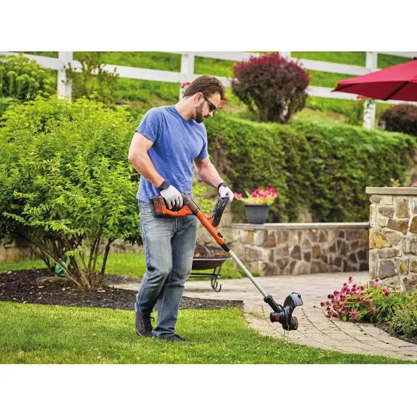 Black+Decker 40V MAX String Trimmer and Edger Kit, Cordless, 13 inch, 2-in-1, Battery and Charger Included 