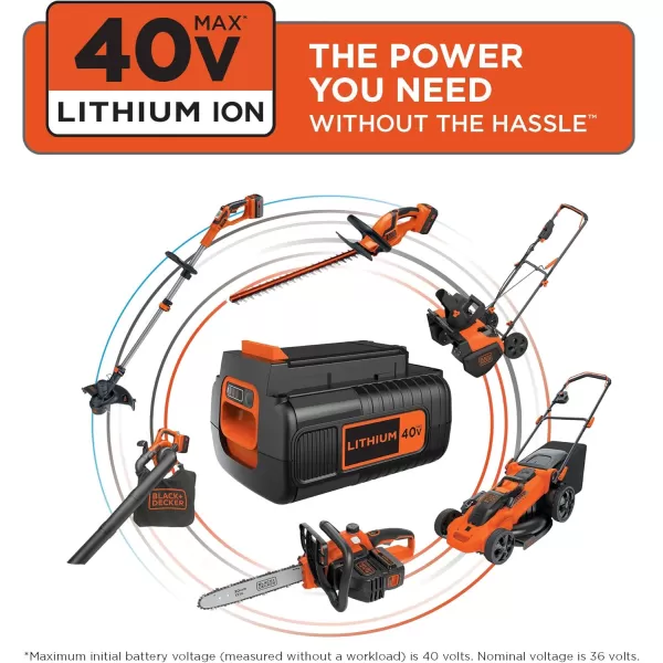 Black+Decker 40V MAX String Trimmer and Edger Kit, Cordless, 13 inch, 2-in-1, Battery and Charger Included 
