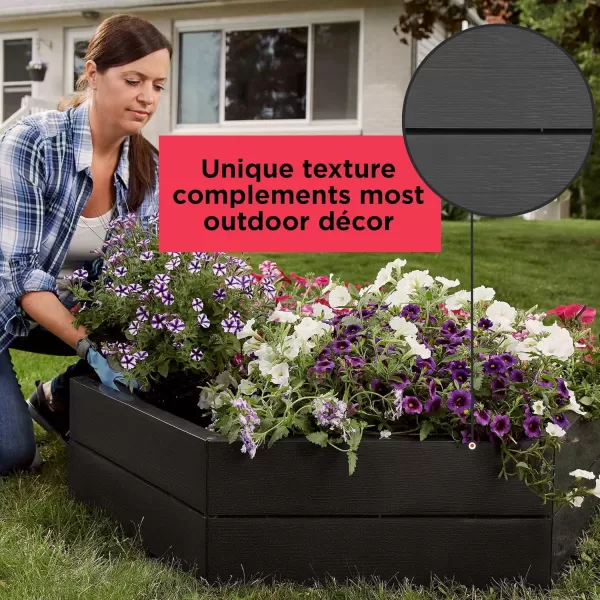 Black+Decker Raised Garden Bed, Planter for Outdoor Plants, Easy Assembly, 3 ft. 