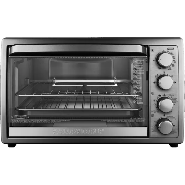 Black+Decker TO4314SSD Rotisserie Convection Countertop Toaster Oven, Stainless Steel