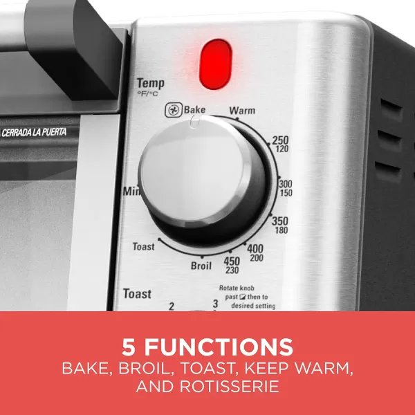 Black+Decker TO4314SSD Rotisserie Convection Countertop Toaster Oven, Stainless Steel