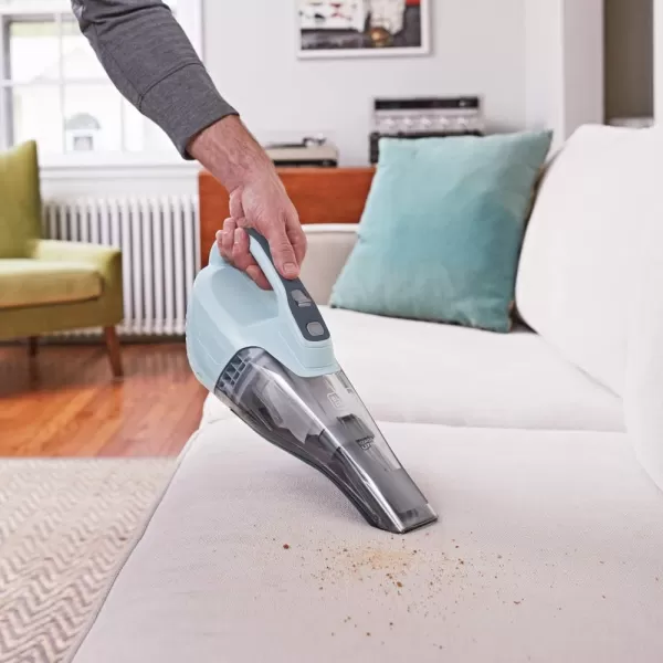 Black+Decker dustbuster QuickClean Pet Cordless Handheld Vacuum with Motorized Upholstery Brush, White 