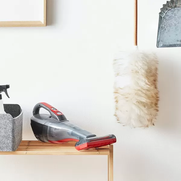 Black+Decker dustbuster QuickClean Pet Cordless Handheld Vacuum with Motorized Upholstery Brush, White 