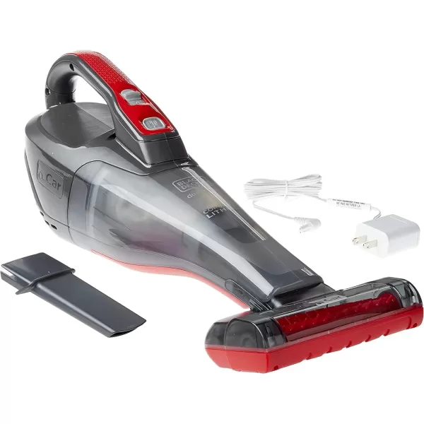 Black+Decker dustbuster QuickClean Pet Cordless Handheld Vacuum with Motorized Upholstery Brush, White 
