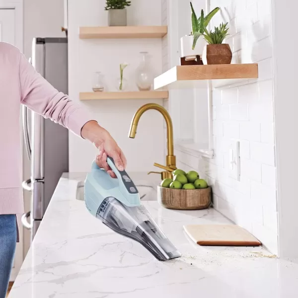 Black+Decker dustbuster QuickClean Pet Cordless Handheld Vacuum with Motorized Upholstery Brush, White 