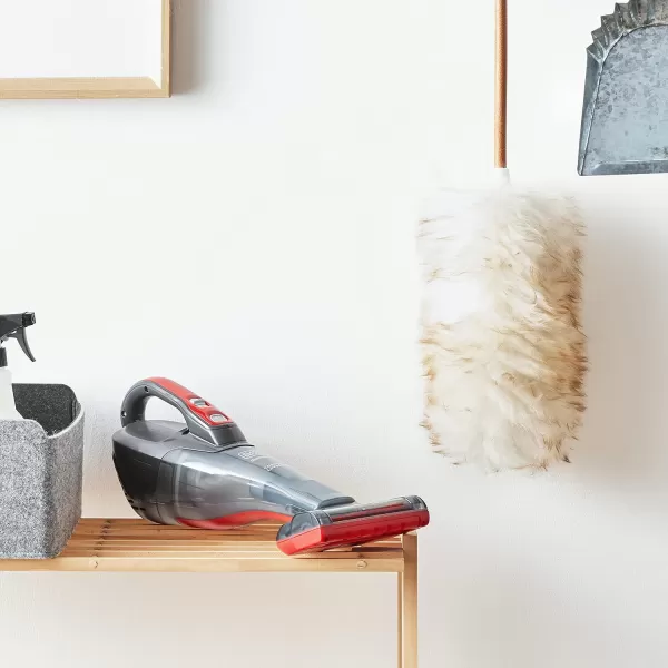 Black+Decker dustbuster QuickClean Pet Cordless Handheld Vacuum with Motorized Upholstery Brush, White 