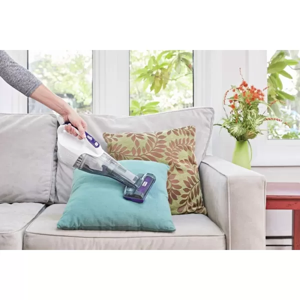 Black+Decker dustbuster QuickClean Pet Cordless Handheld Vacuum with Motorized Upholstery Brush, White 