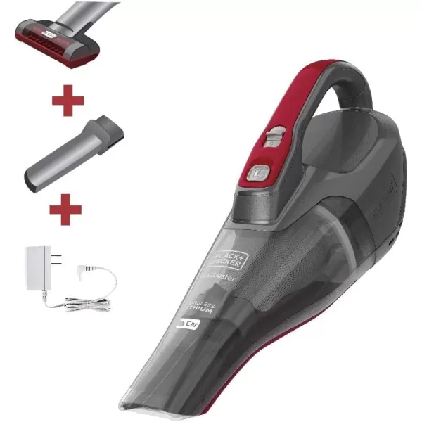 Black+Decker dustbuster QuickClean Pet Cordless Handheld Vacuum with Motorized Upholstery Brush, White 