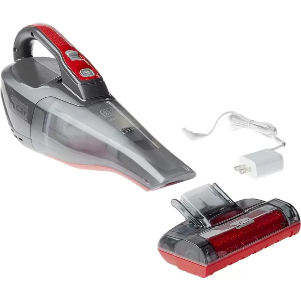 Black+Decker dustbuster QuickClean Pet Cordless Handheld Vacuum with Motorized Upholstery Brush, White 