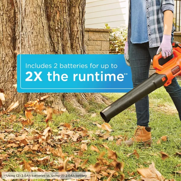 beyond by BLACK+DECKER 20V MAX* Cordless Leaf Blower - Leaf Blower Kit - Axial, Battery and Charger Included - Lawn Tools 