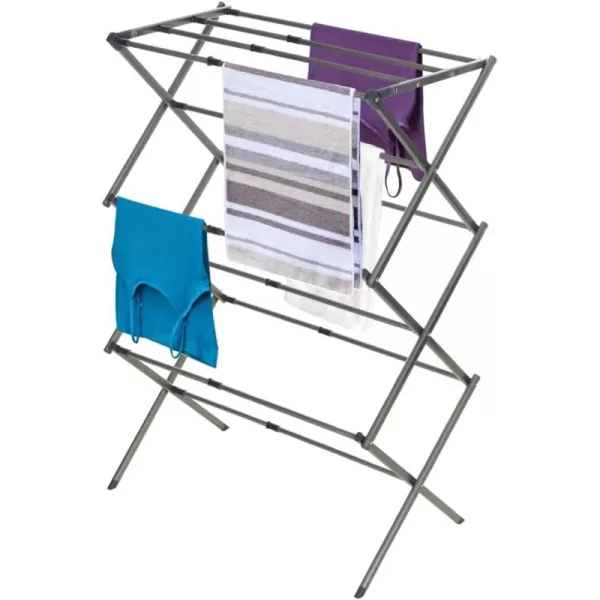 BLACK + DECKER Laundry Organization Expandable/Collapsible Clothes Drying Rack. Essential for Camping/Trailers or Anywhere You Air Dry Laundry. Oversized for Multiple Garments, 