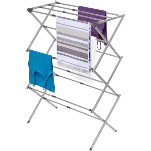 BLACK + DECKER Laundry Organization Expandable/Collapsible Clothes Drying Rack. Essential for Camping/Trailers or Anywhere You Air Dry Laundry. Oversized for Multiple Garments, 