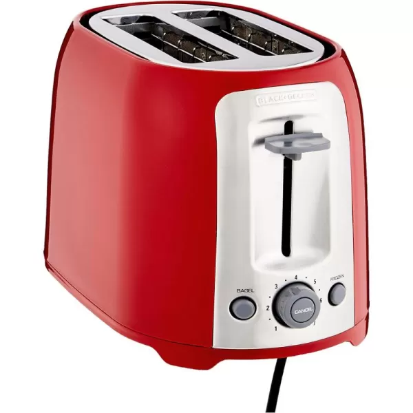 BLACK+DECKER 2-Slice Toaster, TR1278B, Extra Wide Slots, 7 Shade Settings, 850 Watts, Frozen and Bagel Buttons
