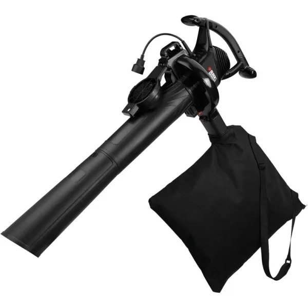 BLACK+DECKER 3-in-1 Electric Leaf Blower, Leaf Vacuum, Mulcher, 12-Amp 