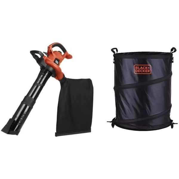 BLACK+DECKER 3-in-1 Electric Leaf Blower, Leaf Vacuum/Mulcher, Corded, 12-Amp 