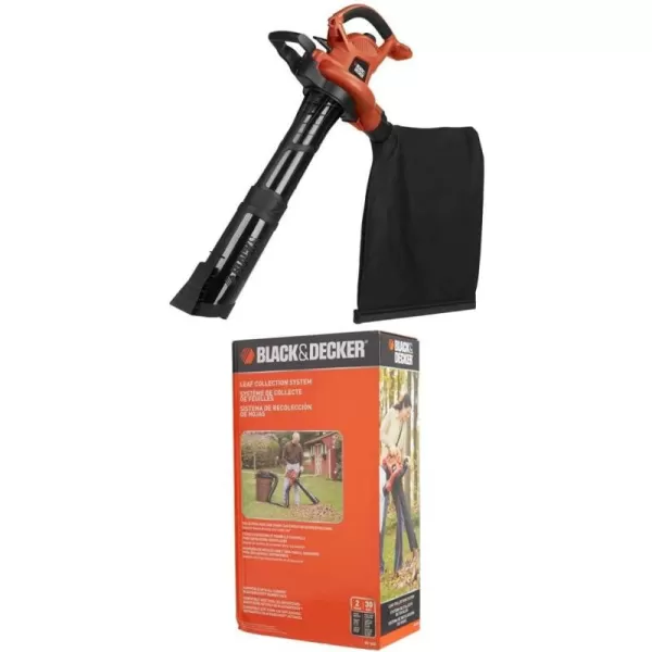 BLACK+DECKER 3-in-1 Electric Leaf Blower, Leaf Vacuum/Mulcher, Corded, 12-Amp 