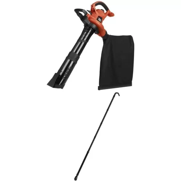 BLACK+DECKER 3-in-1 Electric Leaf Blower, Leaf Vacuum/Mulcher, Corded, 12-Amp 
