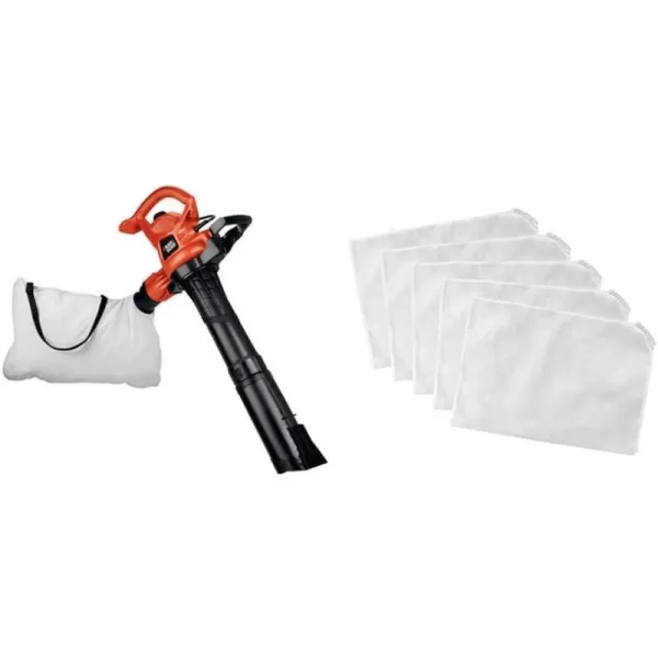 BLACK+DECKER 3-in-1 Leaf Blower, Leaf Vacuum and Mulcher, Up to 230 MPH, 12 Amp, Corded Electric 