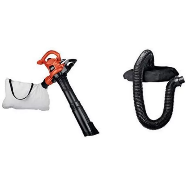 BLACK+DECKER 3-in-1 Leaf Blower, Leaf Vacuum and Mulcher, Up to 230 MPH, 12 Amp, Corded Electric 