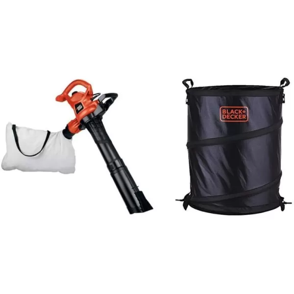 BLACK+DECKER 3-in-1 Leaf Blower, Leaf Vacuum and Mulcher, Up to 230 MPH, 12 Amp, Corded Electric 