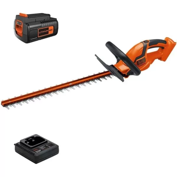 BLACK+DECKER 40V MAX Hedge Trimmer, Cordless, 24-Inch Blade, Battery and Charger Included 