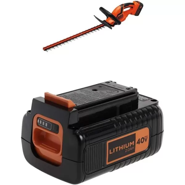 BLACK+DECKER 40V MAX Hedge Trimmer, Cordless, 24-Inch Blade, Battery and Charger Included 